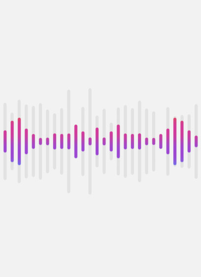 Ondas sonoras são posicionadas para revelar sons de fundo comuns, e o texto diz: bang, whoosh, woof