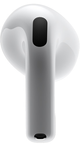En AirPods 4 set bagfra.