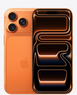 코스믹 오렌지 색상의 iPhone 17 Pro